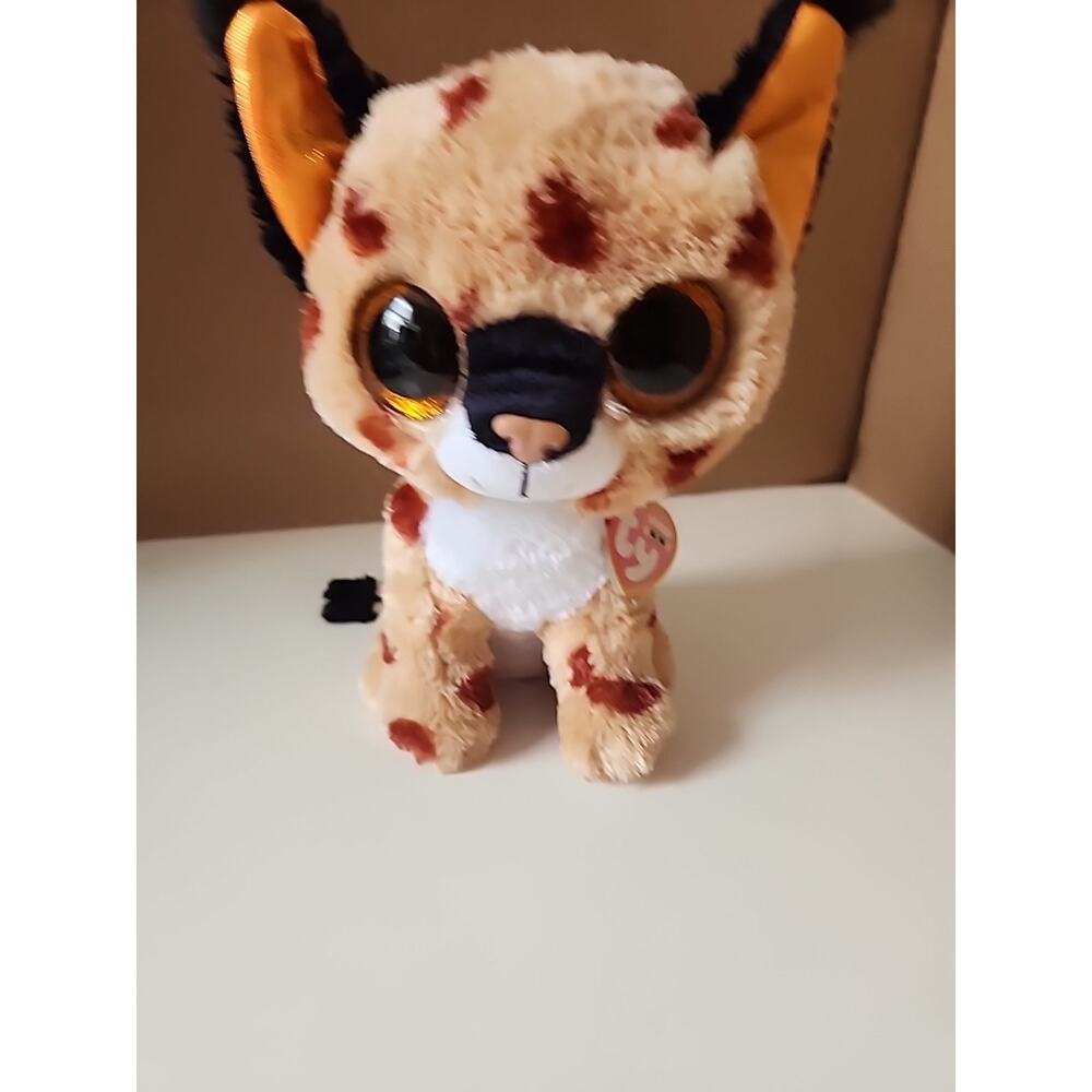 Ty Beanie Boos "Buckwheat" Lynx Leopard Cat 9” Plush -with Tags